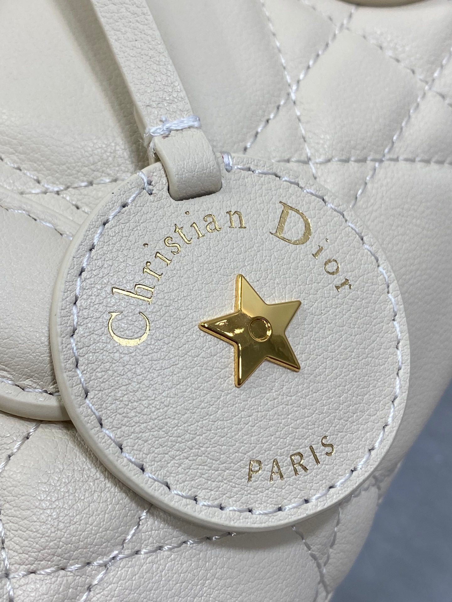 DIOR GROOVE MINI 17 BAG IN WHITE CREAM LAMBSKIN