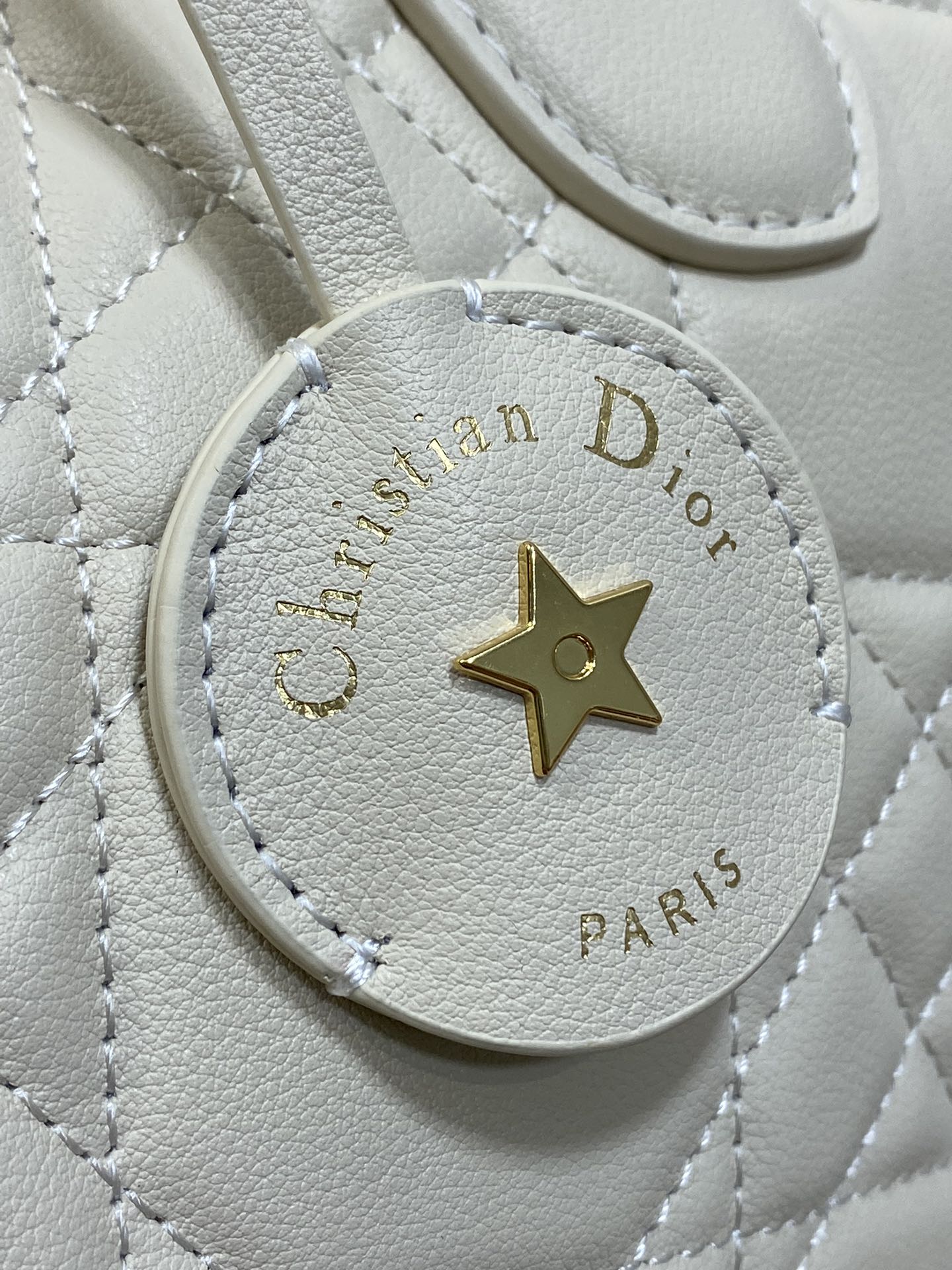 DIOR GROOVE 25 BAG IN WHITE CREAM LAMBSKIN
