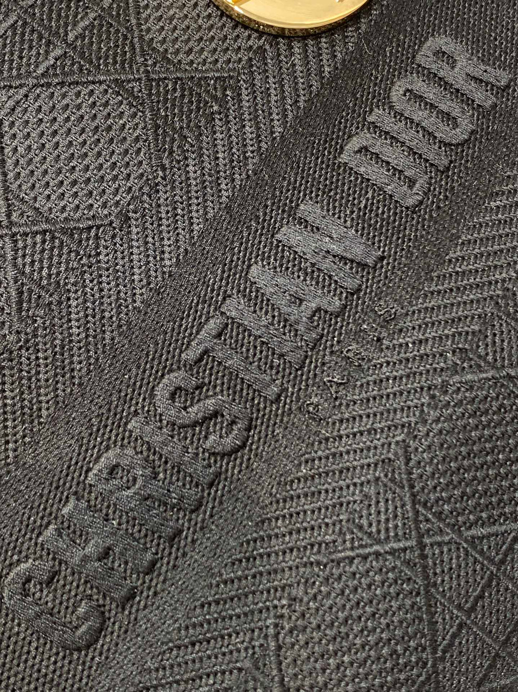 DIOR SMALL 24 LADY BAG IN BLACK CANVAS