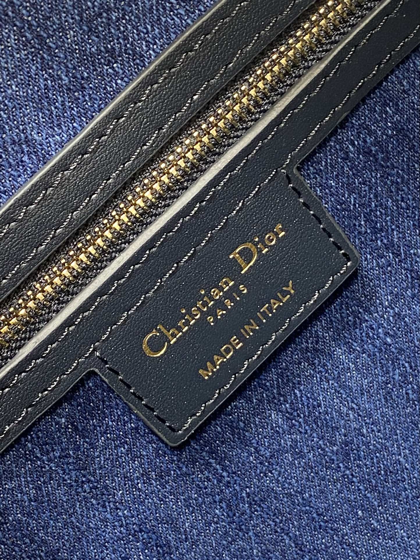 DIOR GROOVE 20 BAG IN DENIM BLUE OBLIQUE MONOGRAM JACQUARD