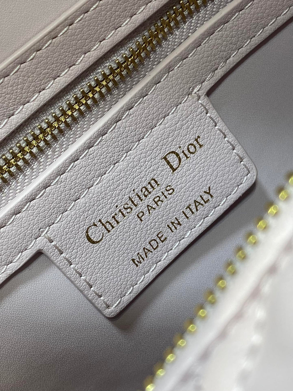 DIOR GROOVE 25 BAG IN LIGHT PINK LAMBSKIN