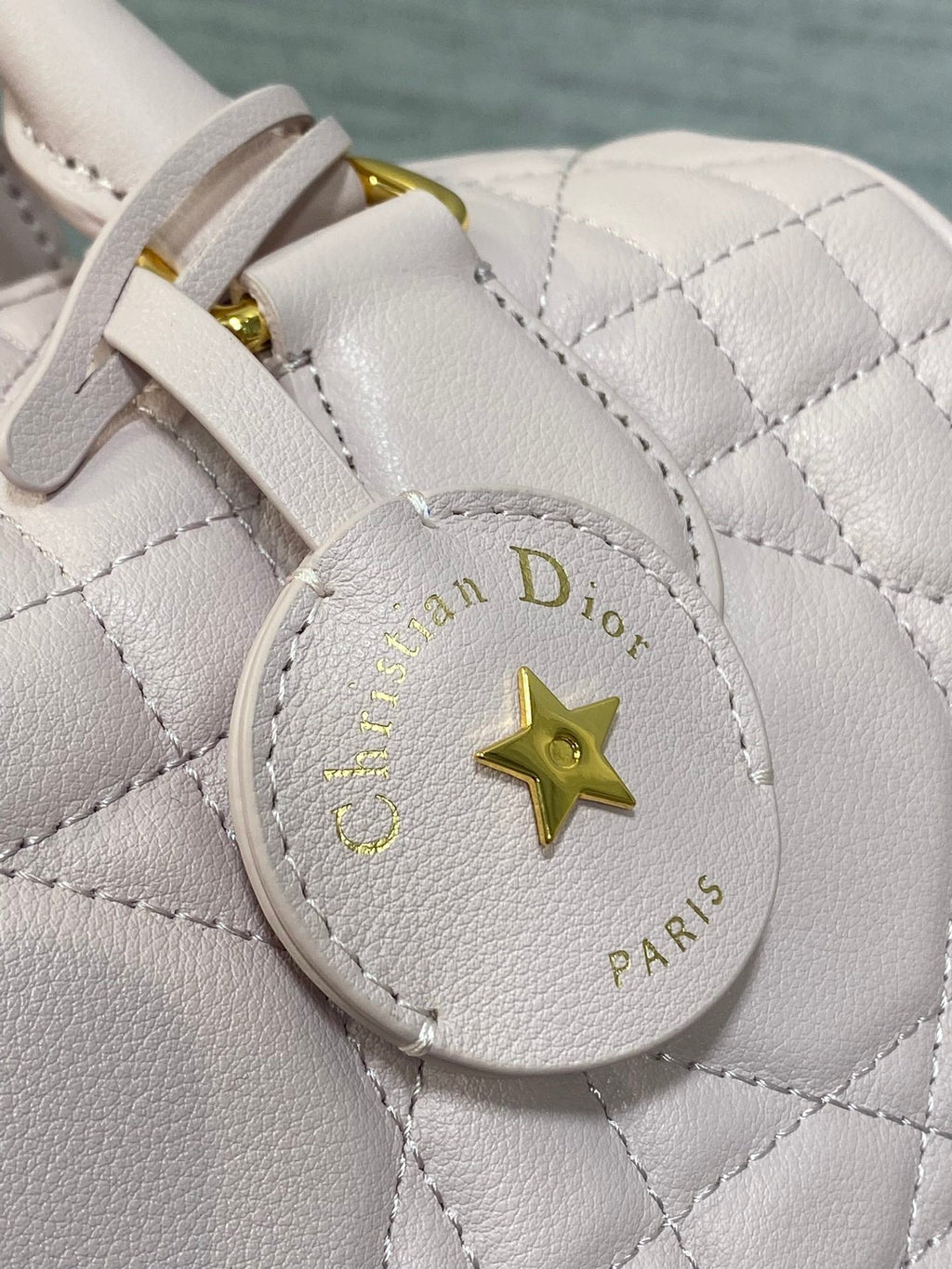 DIOR GROOVE 25 BAG IN LIGHT PINK LAMBSKIN