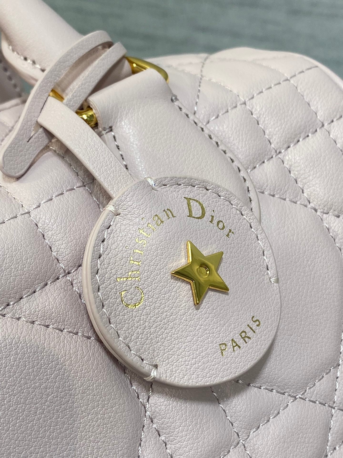 DIOR GROOVE 25 BAG IN LIGHT PINK LAMBSKIN
