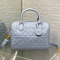 DIOR GROOVE 25 BAG IN LIGHT BLUE LAMBSKIN