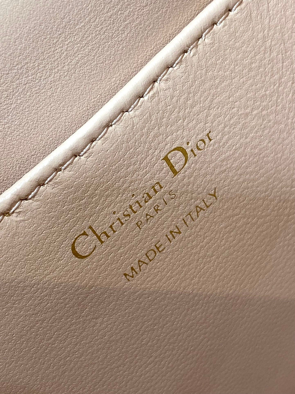 DIOR SMALL 20 CARO BACKPACK IN PEACH PINK MACROCANNAGE LAMBSKIN