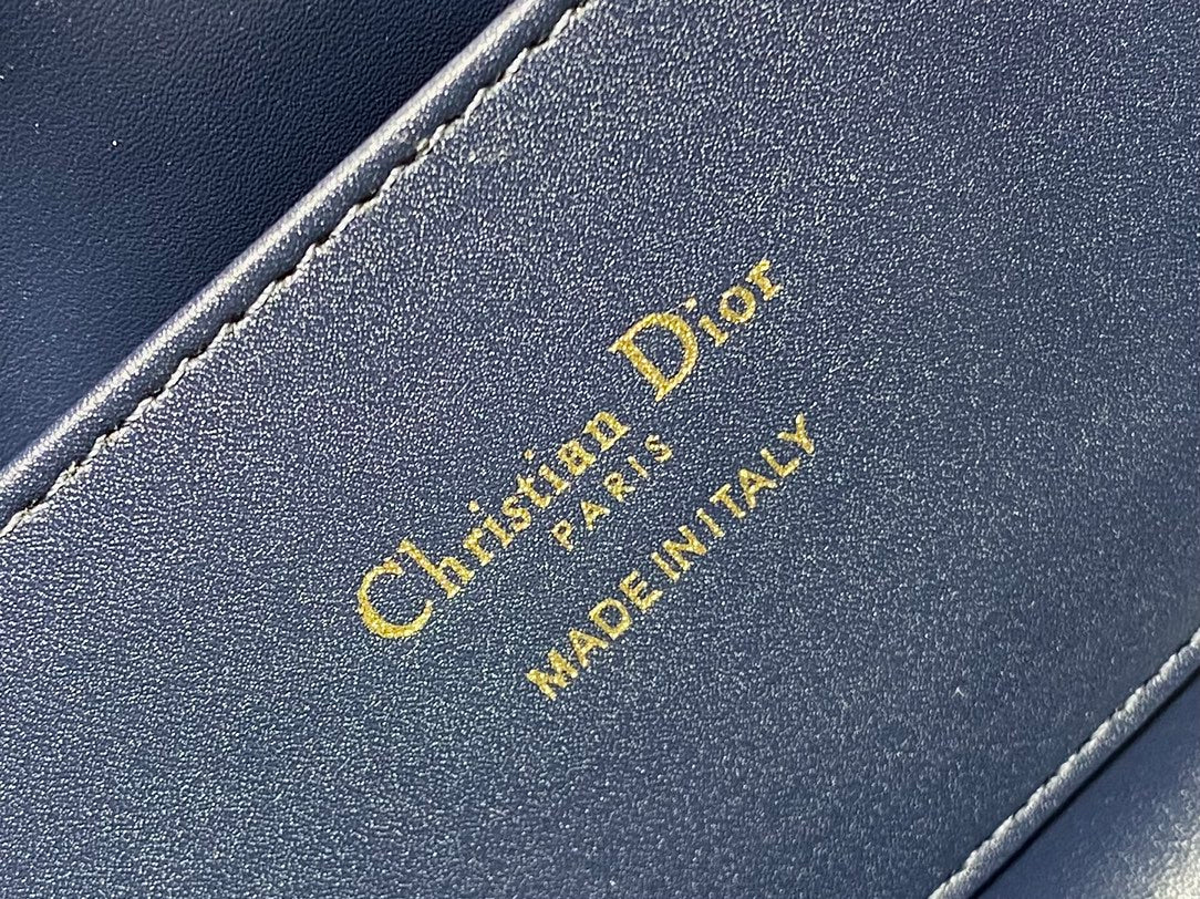 DIOR WALK IN PURSE 36 BAG BLUE OBLIQUE JACQUARD