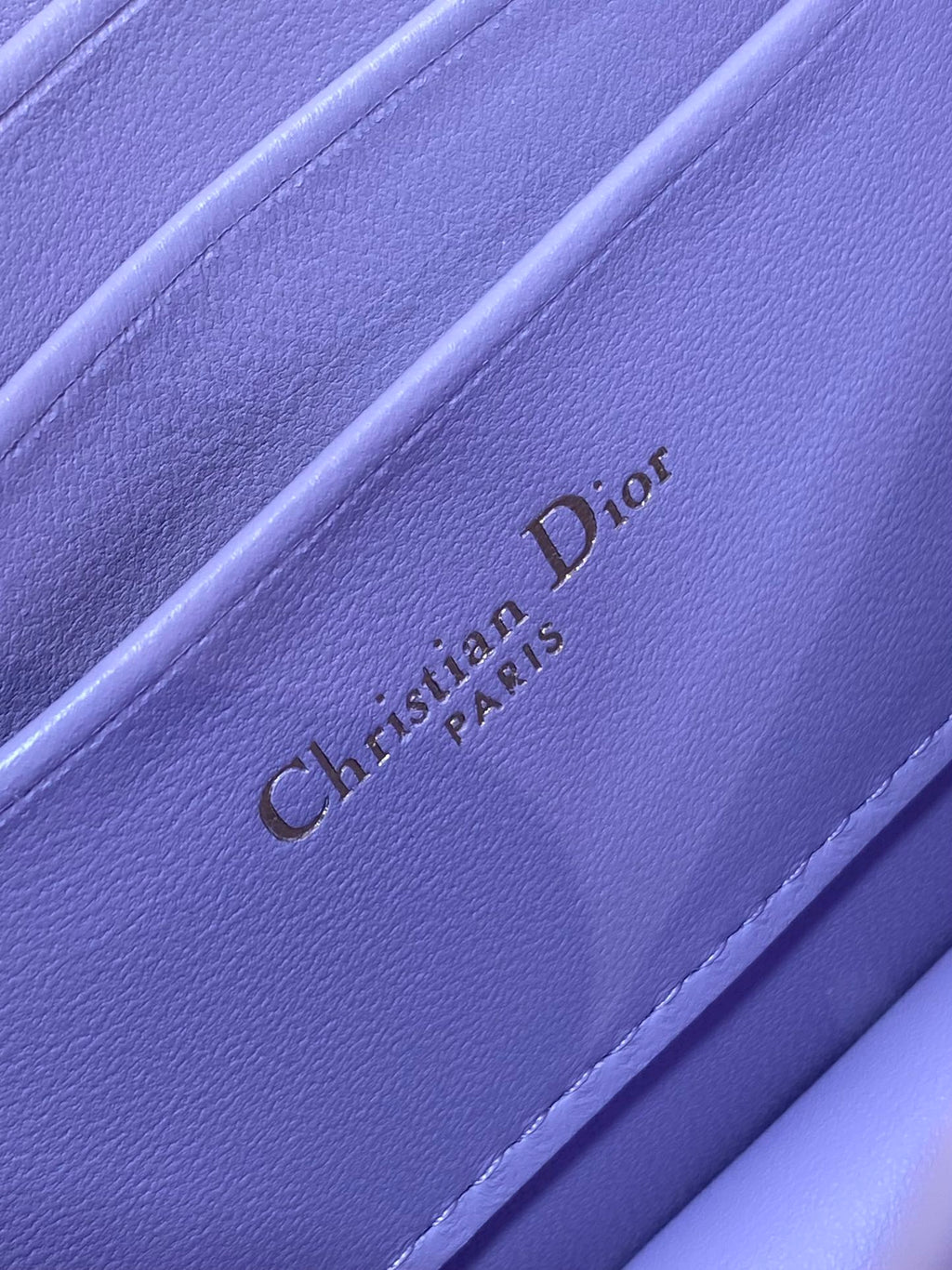 DIOR MISS CARO MINI BAG 17 IN BABY PURPLE MACROCANNAGE LAMBSKIN