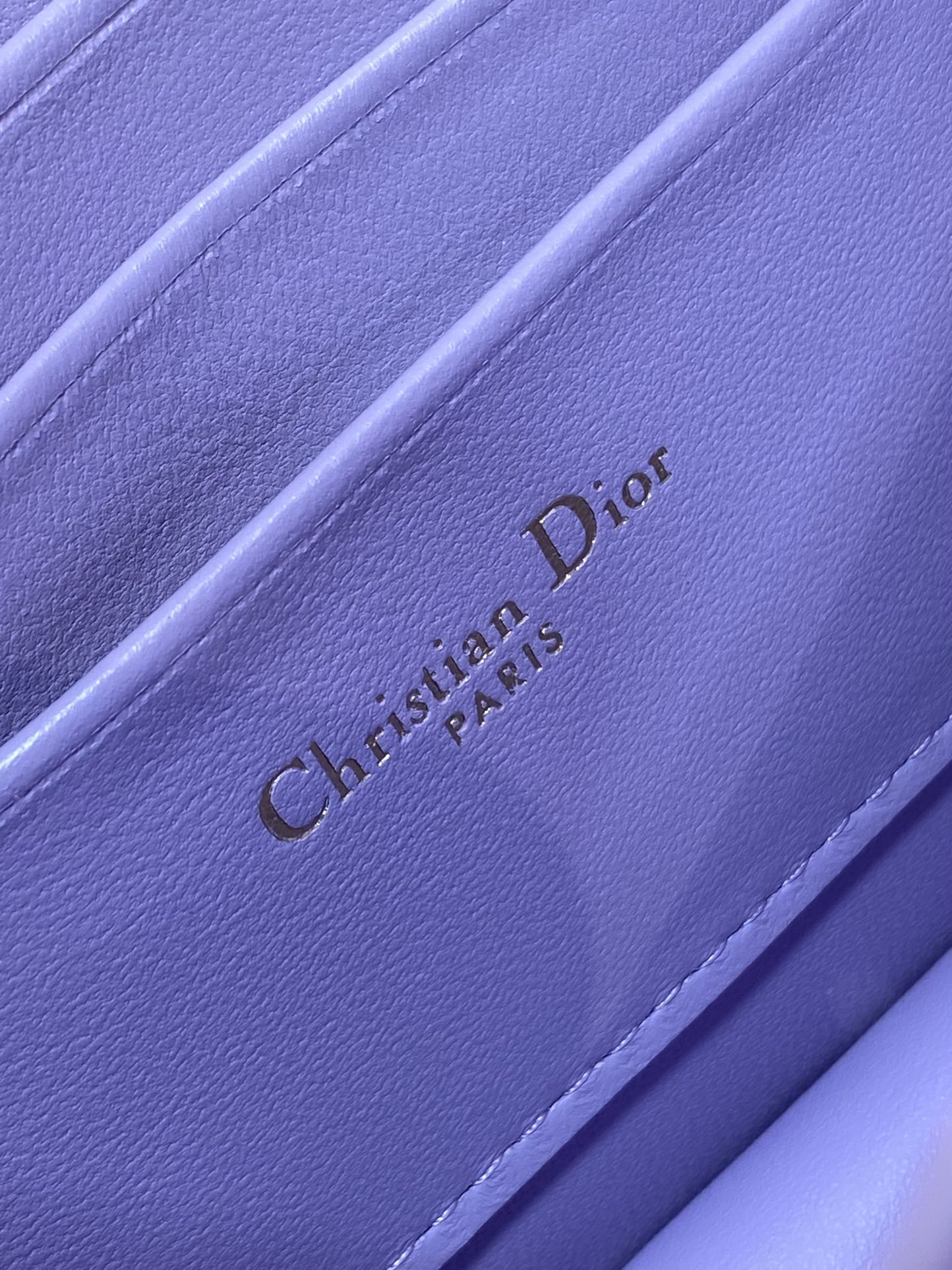 DIOR MISS CARO MINI BAG 17 IN BABY PURPLE MACROCANNAGE LAMBSKIN