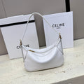 CELINE MINI 19 ROMY IN WHITE SUPPLE CALFSKIN