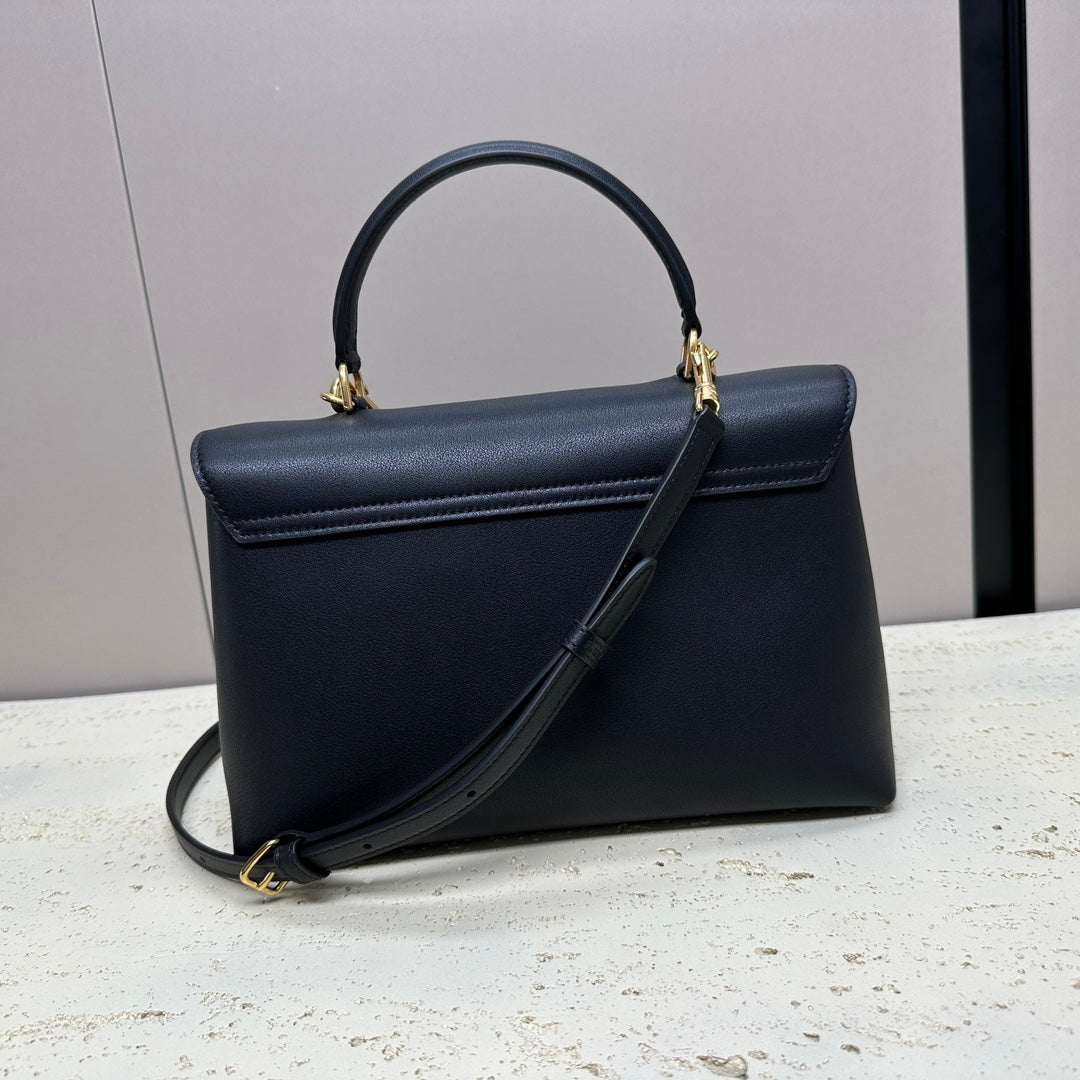 CELINE NINO TEEN MEDIUM 25 BAG IN BLACK SOLF CALFSKIN