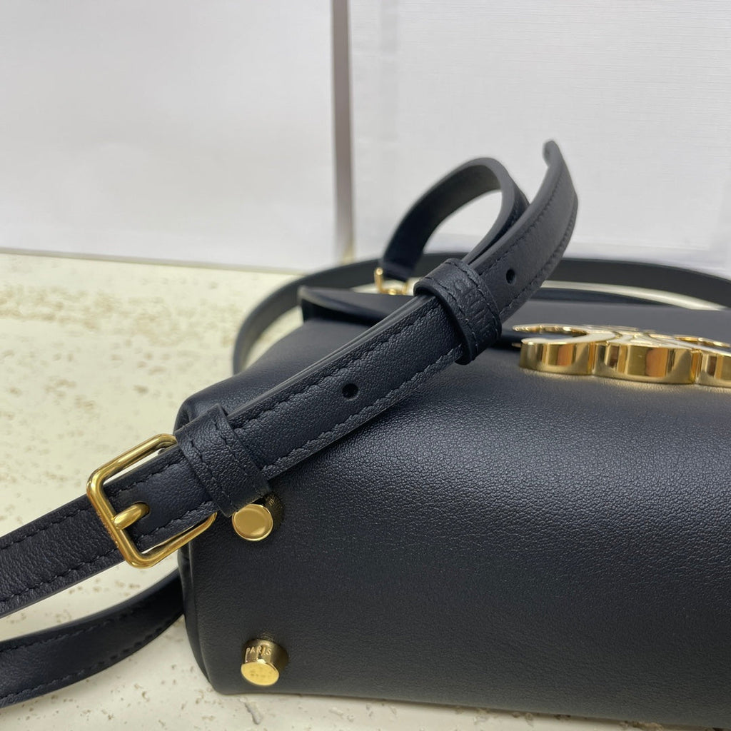 CELINE NINO TEEN 20 BAG IN BLACK SOLF CALFSKIN