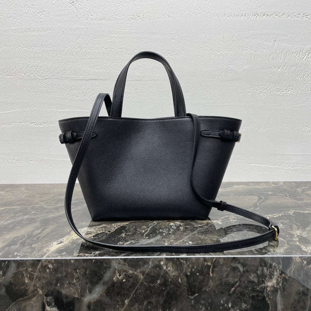 CELINE MINI CABAS ANAÏS CUIR TRIOMPHE 21 IN BLACK GRAINED CALFSKIN
