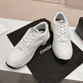 CHANEL Women's White Sneaker Breathable mesh