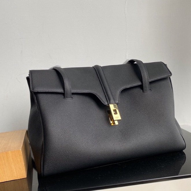 CELINE SOFT BAG 38 CALFSKIN BLACK