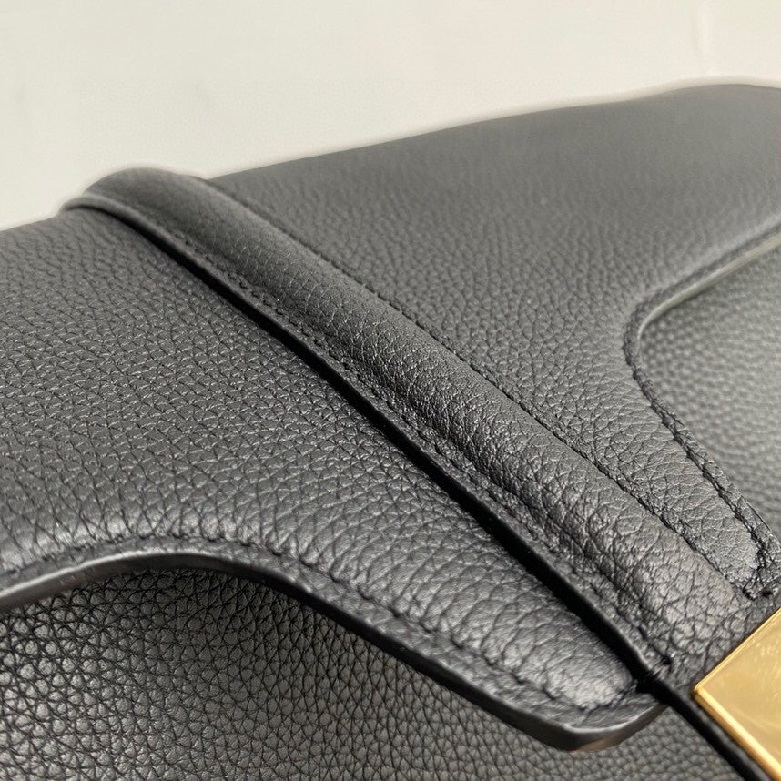 CELINE SOFT BAG 38 CALFSKIN BLACK