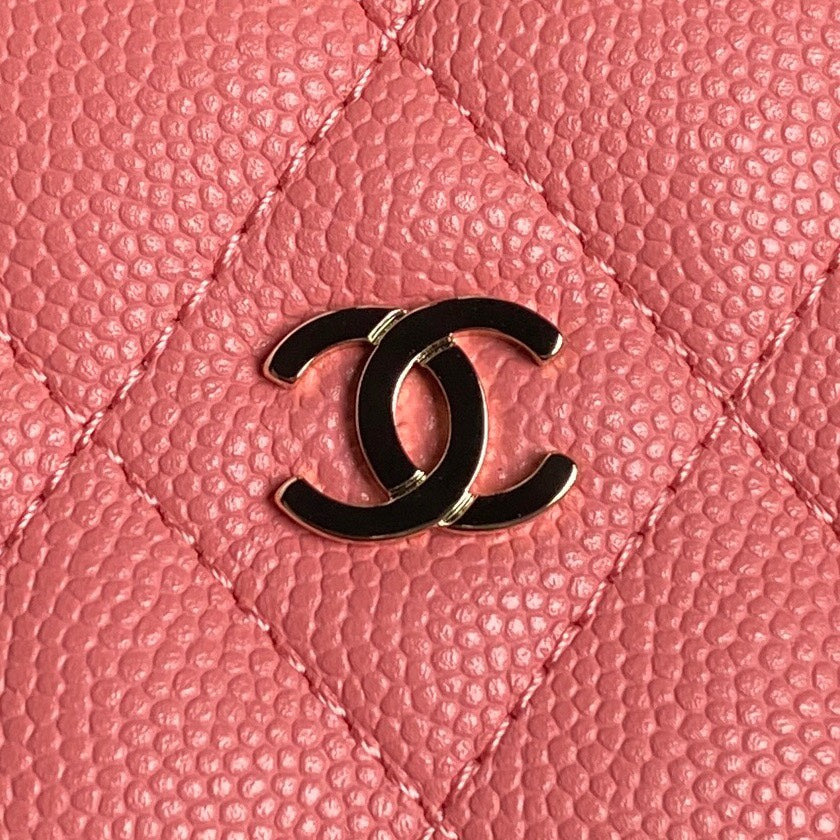 CHANEL HOBO BAG 21 IN FROLY PINK GRAINED CALFSKIN GOLD HARDWARE