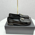 CHANEL LOAFER 25S IN BLACK GLOSSY LEATHER WITH GOLD HARDWARE