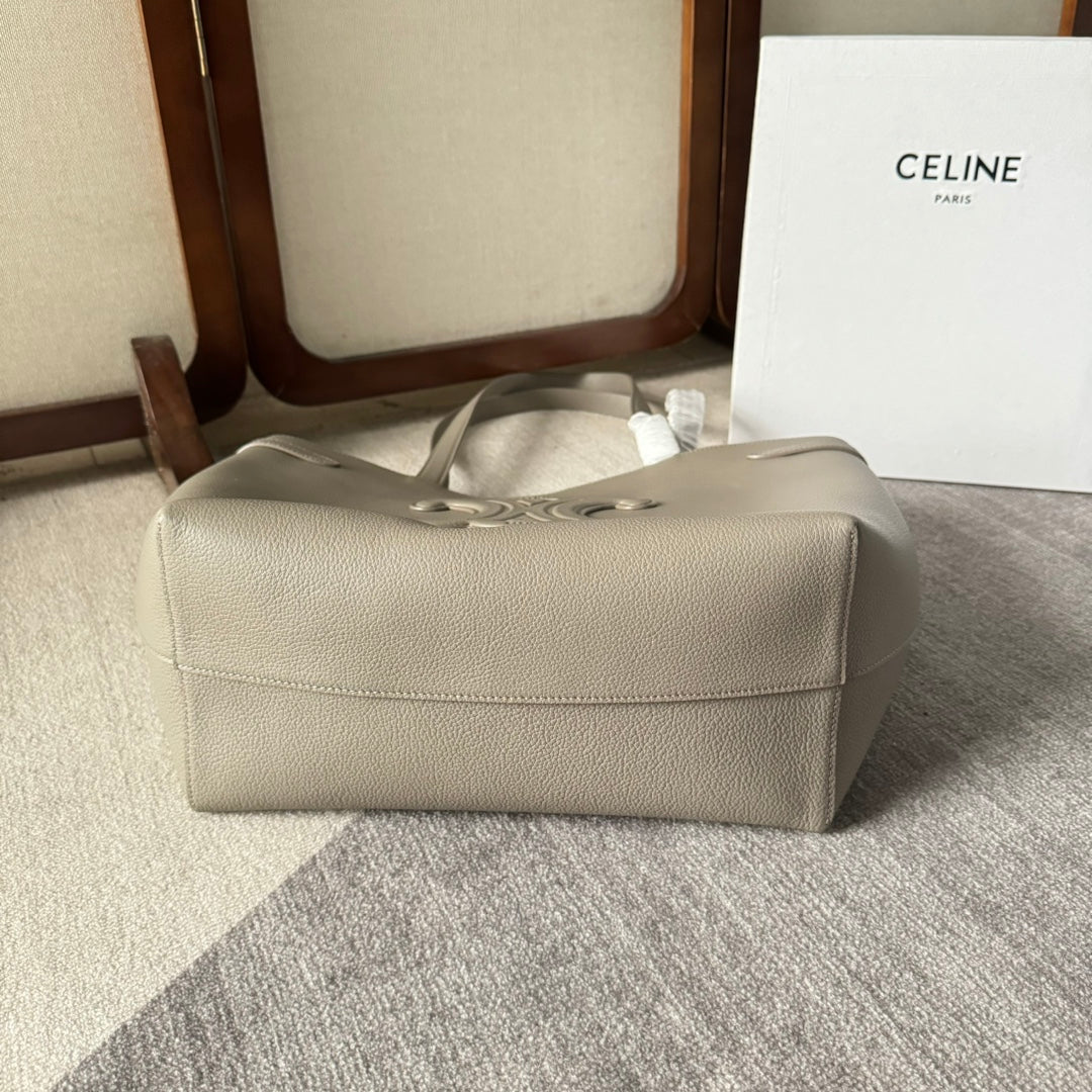 CELINE MEDIUM CABAS ANAÏS CUIR TRIOMPHE 54 IN NOMAD GRAINED CALFSKIN