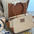 TOP - HANDLE 35 BAG IN  BEIGE CANVAS