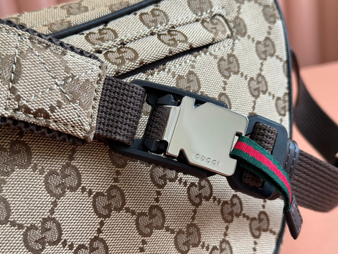 GUCCI BELT BAG 34 IN BEIGE MONOGRAM CANVAS