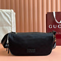 GUCCI NYLON LINE BODY BAG 27 IN BLACK  CANVAS