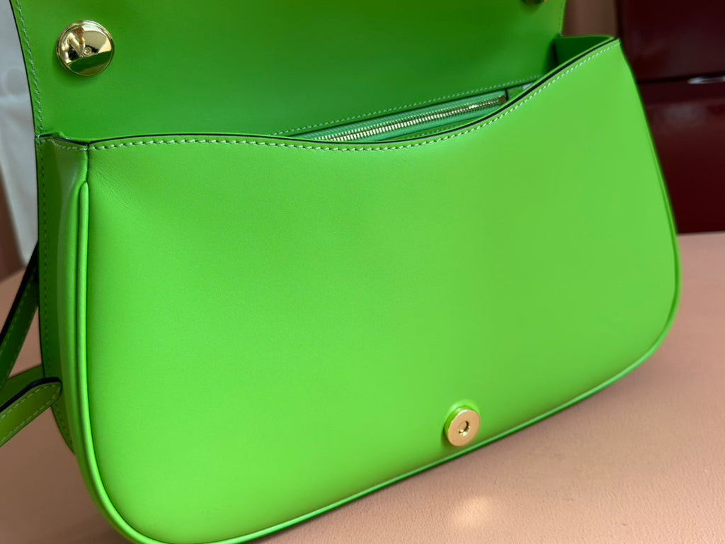 GUCCI 26S BLONDIE BAG 32 IN GREEN CALFSKIN