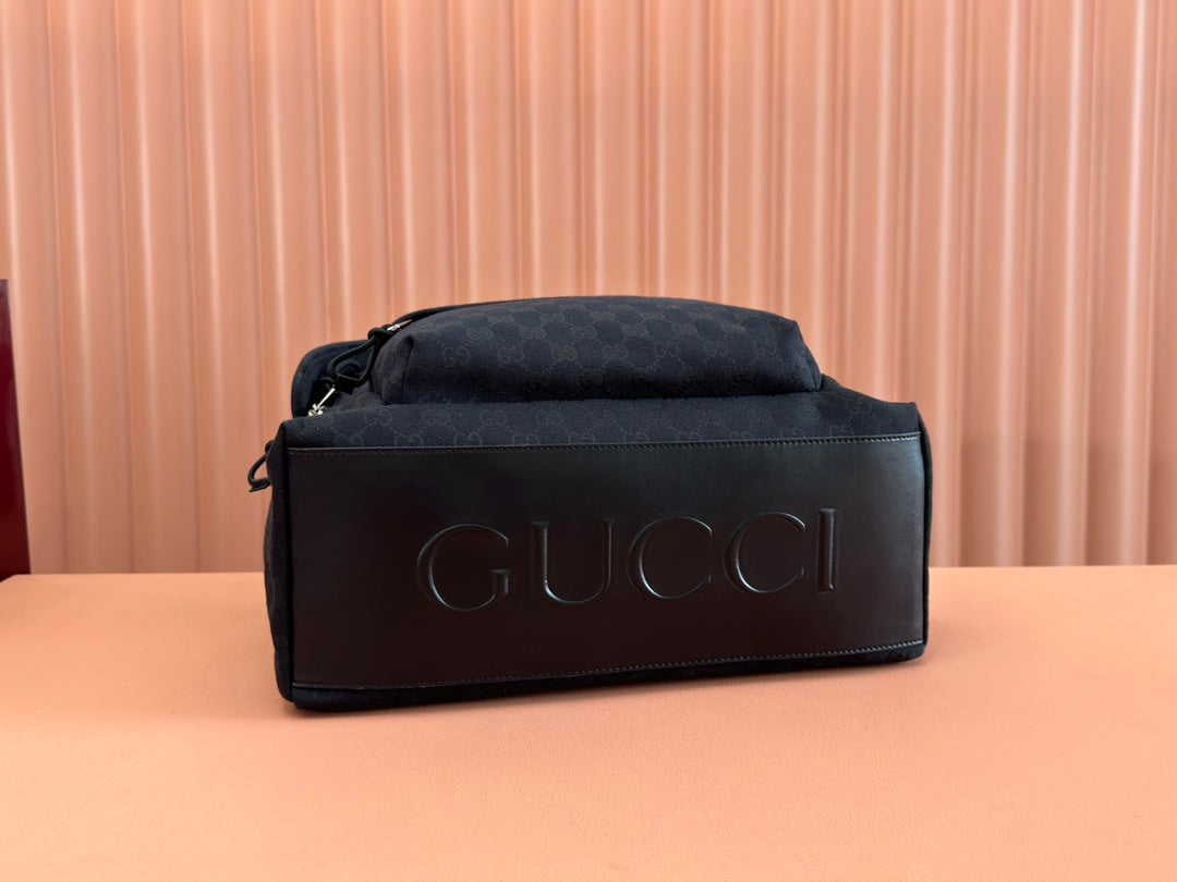GUCCI MEDIUM BACKPACK 42 IN BLACK  CANVAS