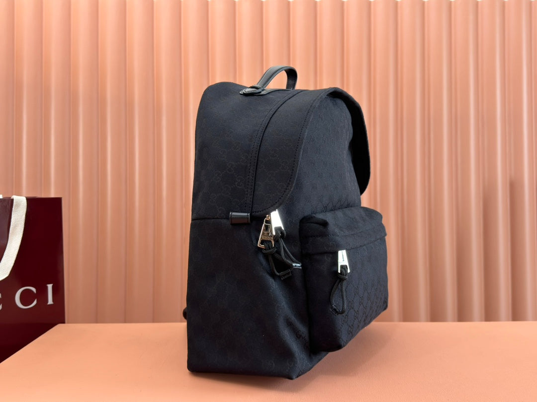 GUCCI MEDIUM BACKPACK 42 IN BLACK  CANVAS