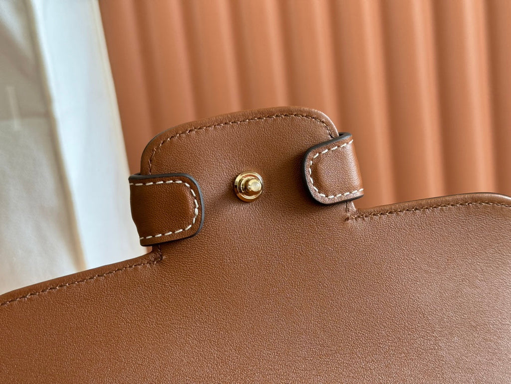 GUCCI SMALL HORSEBIT 1955 SHOULDER BAG 22.6 IN BROWN CALFSKIN