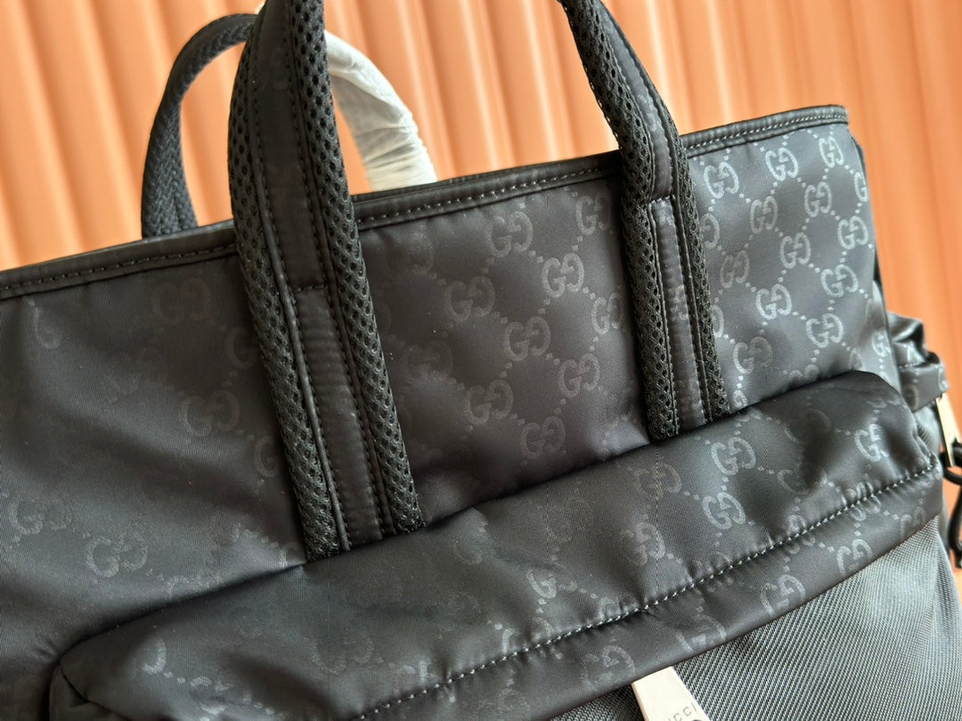 GUCCI NEXUS LARGE TOTE BAG 40 IN BLACK  NYLON