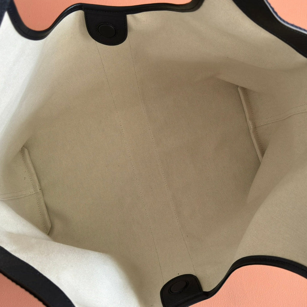 GUCCI GIGLIO LARGE TOTE BAG 60 IN BLUE AND WHITE  DENIM