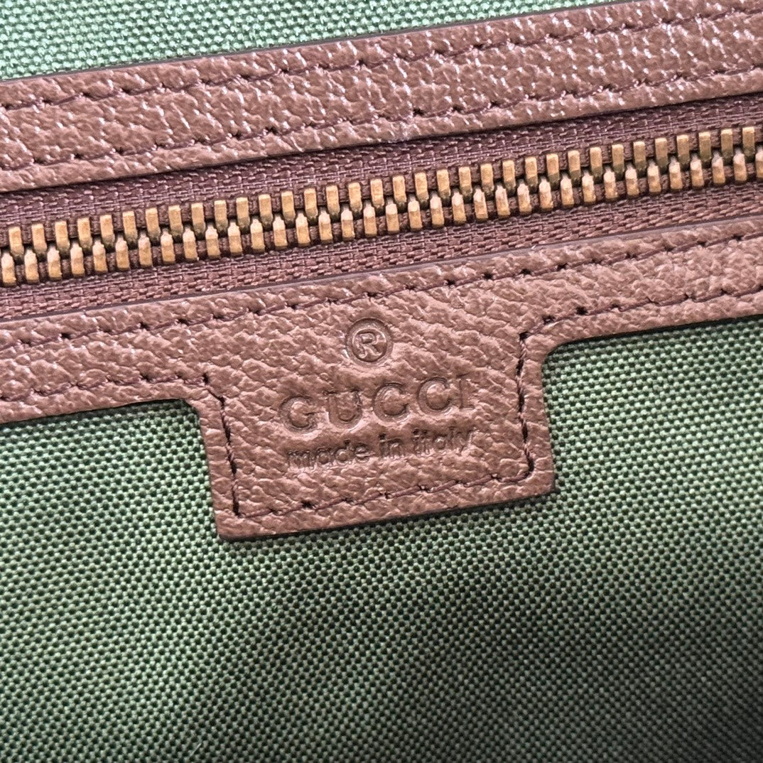 GUCCI 25S SAVOY LARGE BAG 48 IN BEIGE AND EBONY  SUPREME CANVAS