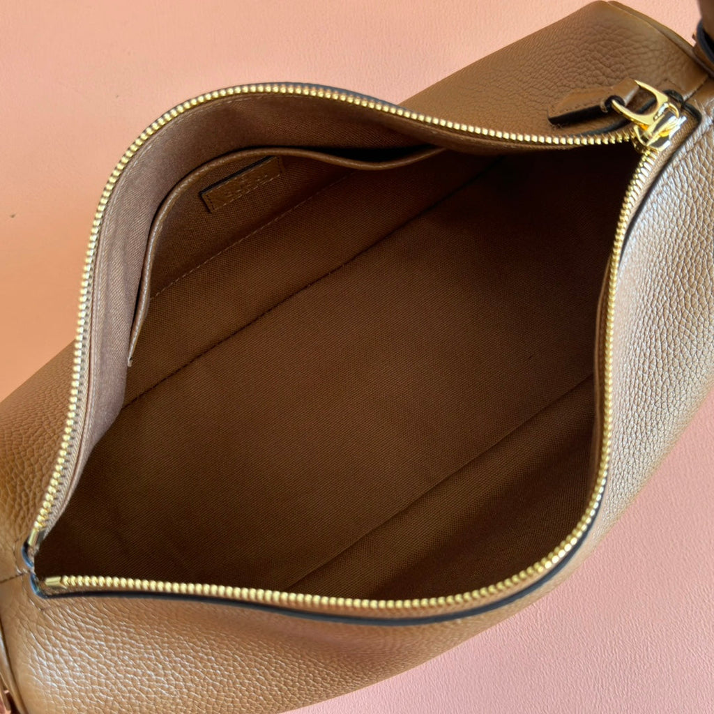 GUCCI 26S SHOULDER BAG 31 IN BROWN CALFSKIN