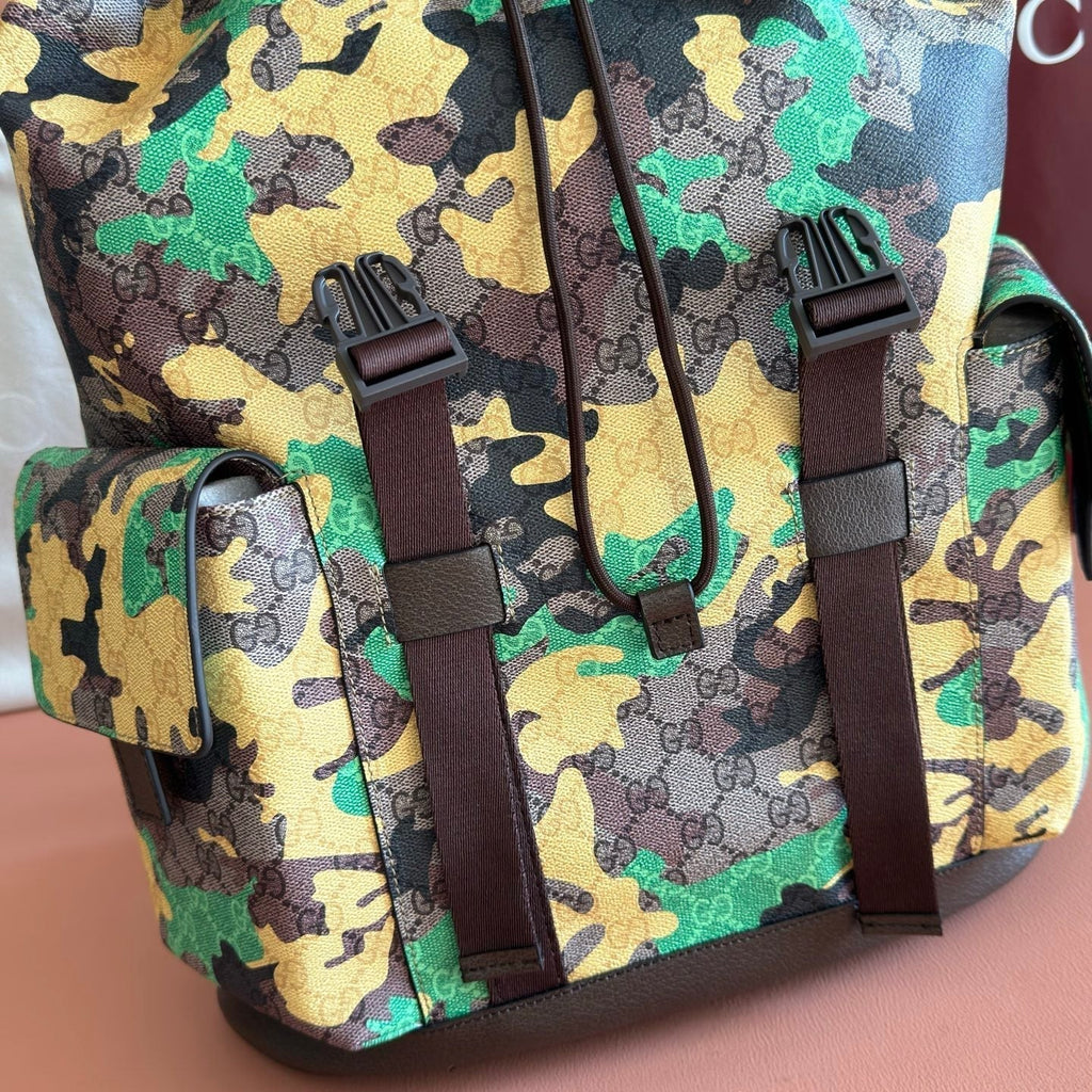 GUCCI 26S BACKPACK 46 IN MULTICOLOR COATED CANVAS STYLE 3