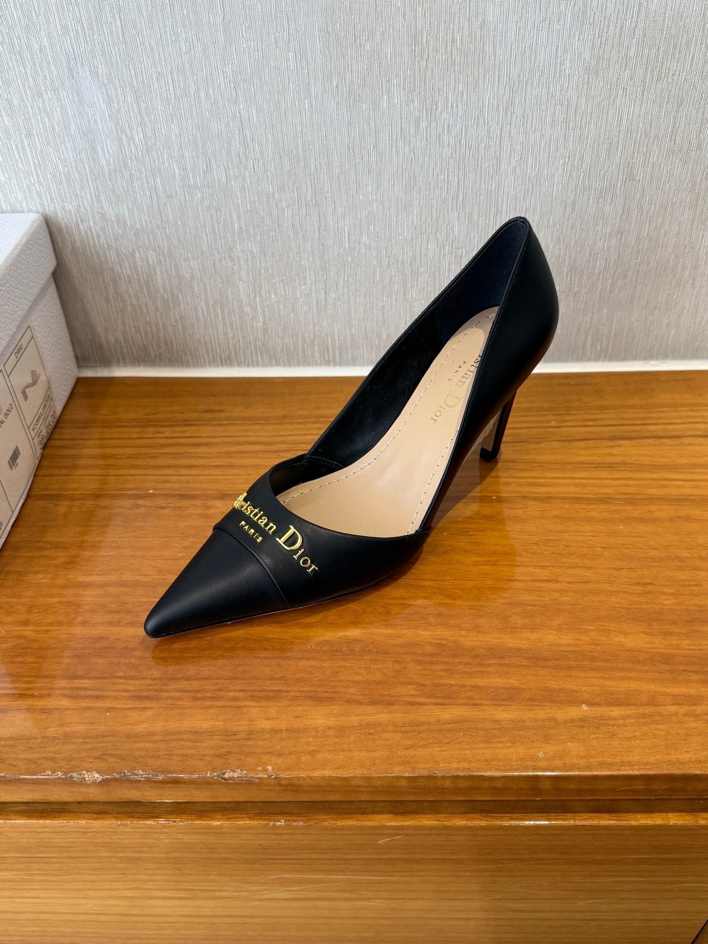DIOR MY DD 25S HIGH HEEL 80MM IN BLACK CALFSKIN