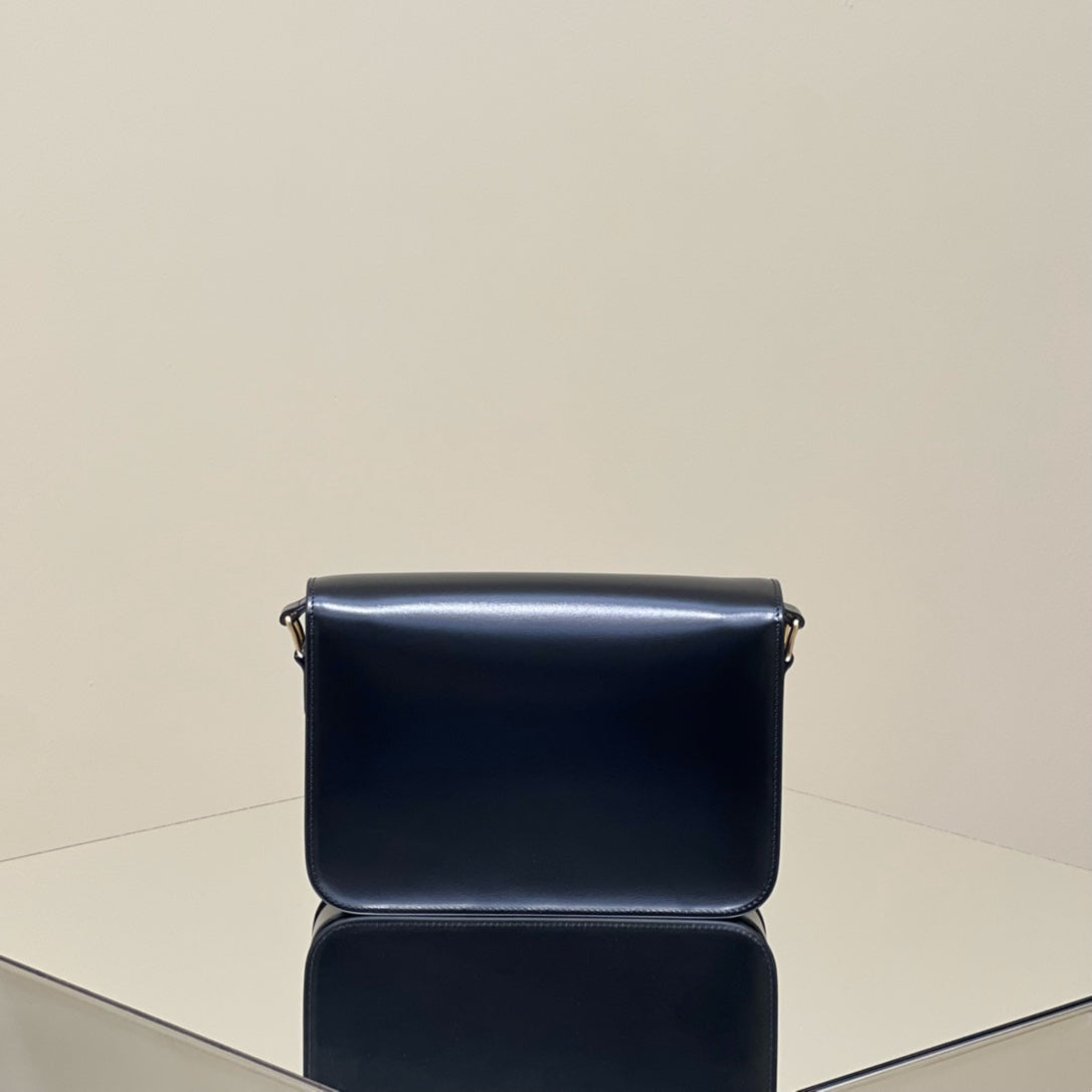 CELINE MINI CLAUDE 22 SHINY CALFSKIN BLACK