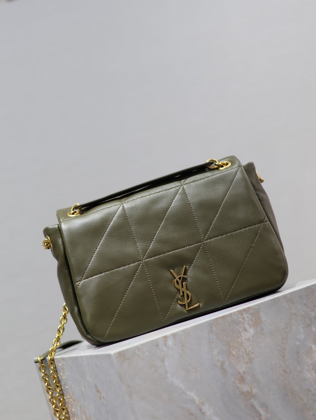 YSL 25S JAMIE 25 IN LIGHT MUSK LAMBSKIN GOLD HARDWARE