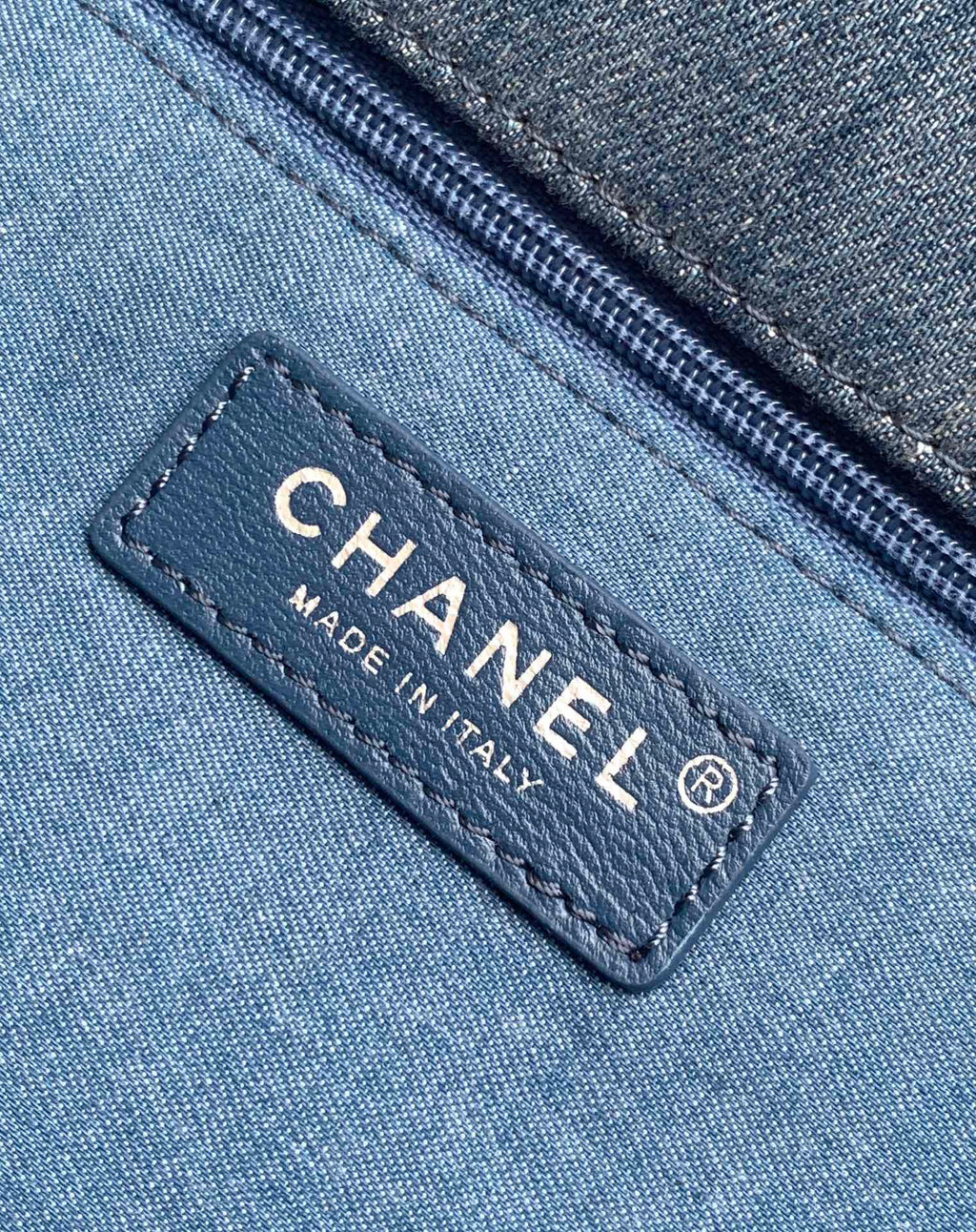 CHANEL MINI 25 CLASSIC BAG IN BLUE COBALT DENIM