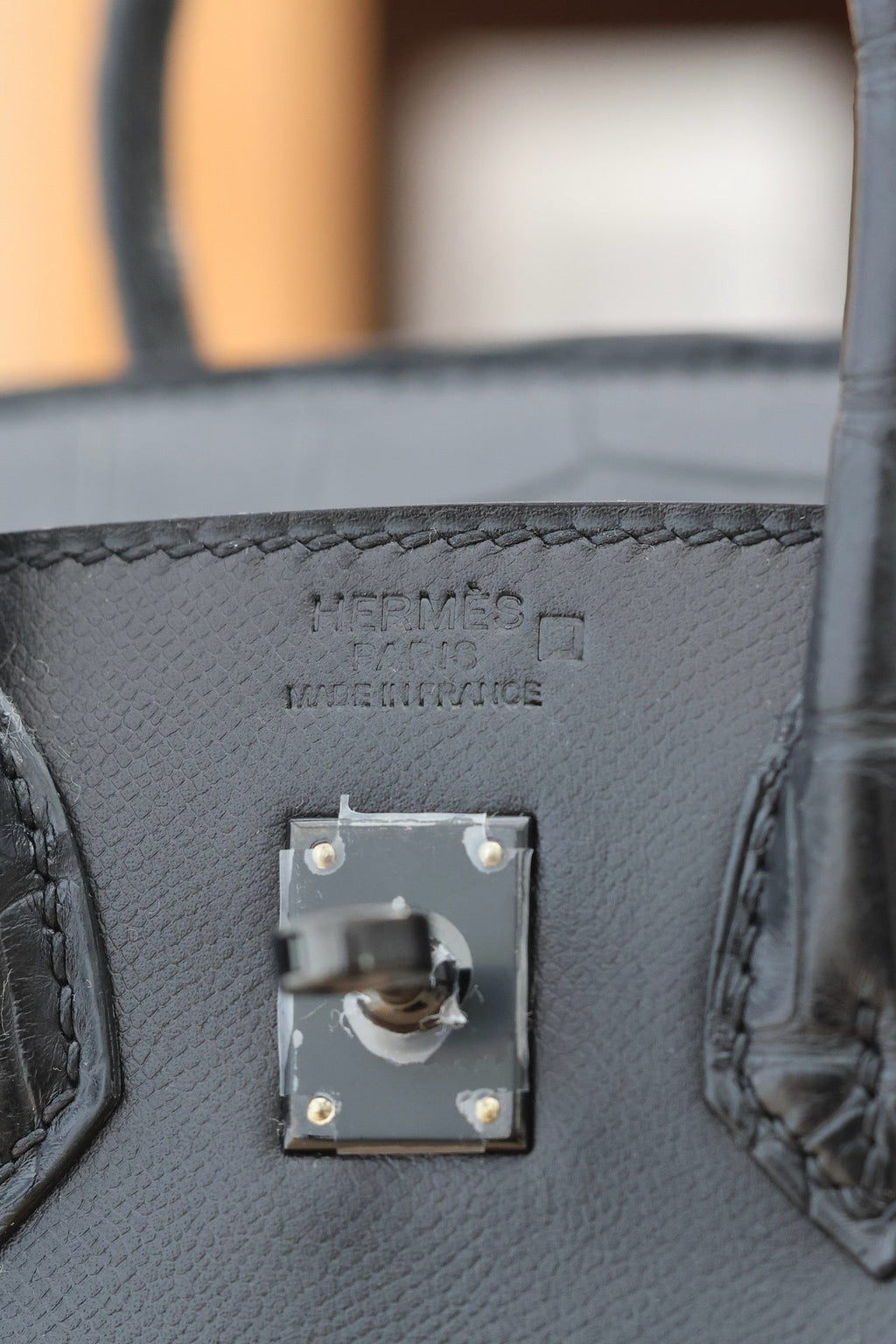 HERMES BIRKIN FAUBOURG TOUCH 20 IN BLACK CALFSKIN WITH SILVER HARDWARE