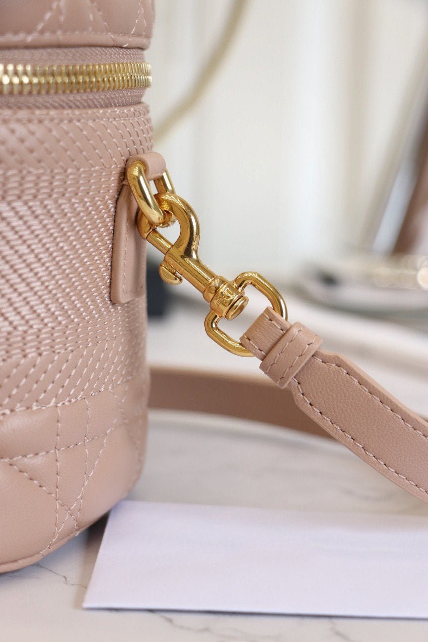 DIOR SMALL TRAVEL VANITY CASE BEIGE LAMBSKIN
